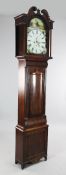 J & W Nicholson, Berwick on Tweed. An early 19th century mahogany eight day longcase clock, with