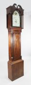 Jonathan Thomas of Worcester. A George III mahogany eight day longcase clock, the 13 inch arched