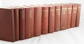 WISDEN, JOHN - CRICKETERS ALMANACK, original cloth, 1944-1955 (9 vols)