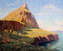 Paul Cranfield Smyth (1888-1963)oil on canvas,View of Gibraltar,signed,19 x 24in.; unframed