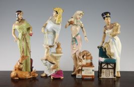 Four Royal Doulton Egyptian Queens figures, comprising Ankhesenamun HN4190, Cleopatra HN4264,