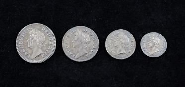 A James II silver maundy coin set, 1687, VF or better