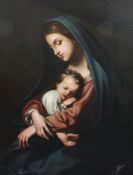 Italian Schooloil on canvas,Madonna and child,39.5 x 31.5in.; unframed