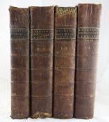JOHNSON, SAMUEL - DICTIONARY, 1st edition, 2 vols, interleaved with blank paper and extended to 4