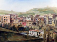 Andrew Thomas Festing (1941-)pair of oils on canvas,Views of Albarracin and Guiegos, Spain,signed