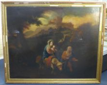 Late 18th century English Schooloil on canvas,Return from Egypt,41 x 50in.