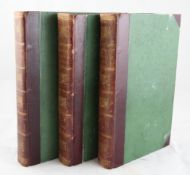 NEALE, JOHN PRESTON - VIEWS OF THE SEATS OF NOBLEMEN AND GENTLEMEN, vols 1-3, half morocco, London