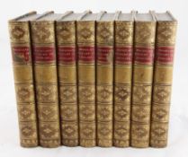 MACAULAY, THOMAS BABINGTON - THE HISTORY OF ENGLAND, 8 vols, 8vo, half calf, marbled boards,