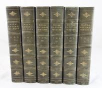 LYDEKKER, R. - THE ROYAL NATURAL HISTORY, 6 vols, 72 coloured plates, 8vo, half calf gilt, 1893-96