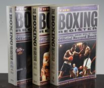 Boxing Interest: Three Boxing Register Books Boxing Interest: Three Boxing Register Books signed