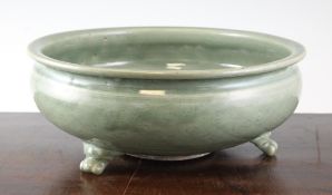 A Chinese Longquan celadon censer, 15th / 16th century A Chinese Longquan celadon censer, 15th /