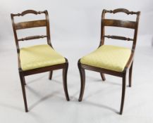 A set of six Regency mahogany dining chairs, A set of six Regency mahogany dining chairs, with