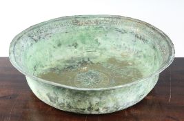 A Khorassan bowl, c.1200, 16in. A Khorassan bowl, c.1200, with calligraphy to rim, 16in.