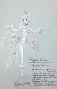 Berkeley Sutcliffe (1918-1979) Costume designs for Robinson Crusoe; Poodle Ballet, 15 x 10in.