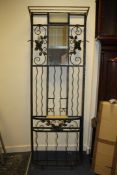 A French wrought iron hallstand, circa 1920`s, H.6ft 2.5in. A French wrought iron hallstand, circa