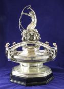 Richard Goulden silver centrepiece An impressive early 20th century Arts & Crafts silver, lapis