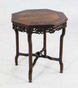 An early 20th century Chinese low table or vase stand, W.1ft 5.5in. An early 20th century Chinese