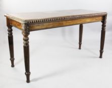 A George IV mahogany serving table, W.5ft 2in. A George IV mahogany serving table, with a