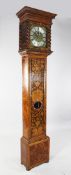 John Cotton, London. An early 18th century walnut and marquetry eight day longcase clock, 6ft 11in