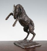 Jill Tweed F.R.B.S. (1931-). An abstract bronze, `Rodeo V`, 12.5in. Jill Tweed F.R.B.S. (1931-).