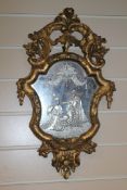 A late 18th / early 19th century Venetian mirror A late 18th / early 19th century Venetian