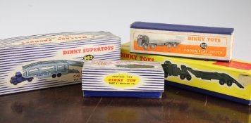 Dinky Supertoys: Dinky Supertoys: to include a 982 car transporter, a 660 tank transporter, a 651