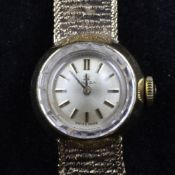 A lady`s early 1960`s 9ct gold Omega manual wind wrist watch, A lady`s early 1960`s 9ct gold Omega