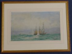 William Lionel Wyllie (1851-1931) HMS Probus, 10 x 16.5in. William Lionel Wyllie (1851-1931)