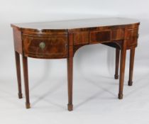 A Regency design mahogany sideboard, W.4ft 10in. A Regency design mahogany sideboard, with single