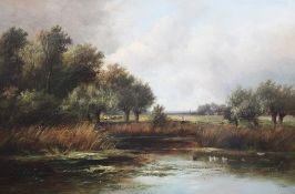 Joseph Thors (1863-1900) Near Dorking, 20 x 30in. Joseph Thors (1863-1900)oil on canvas,Near