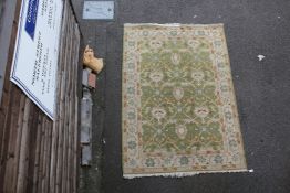 A Turkish style soumak rug, 9ft 5in by 6ft 7in. A Turkish style soumak rug, with field of