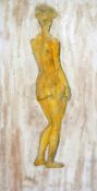 Dame Ethel Walker (1861-1951) Standing nude, 17.75 x 9.75in. Dame Ethel Walker (1861-1951)pencil and