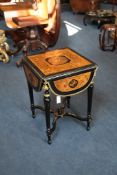 A late 19th century Continental centre table, W.3ft 1in. extended A late 19th century Continental