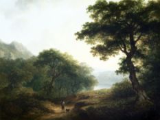 James Arthur O`Connor (1792-1841) - oil on canvas, Landscape with figure James Arthur O`Connor (