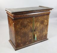 A William IV kingwood cabinet, W.3ft 5in. A William IV kingwood cabinet, with cushion drawer over