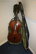 A late 19th century cello, A late 19th century cello, with two piece 29.5 inch back, scrolling