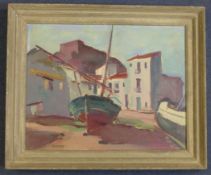 Philip Naviasky (1894-1983) The Fishing Village, Carvoeiro, 15.5 x 19.5in. Philip Naviasky (1894-