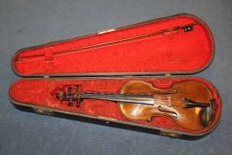 An English violin, attributed to Duke c.1800, An English violin, attributed to Duke c.1800, together