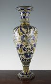 A large Doulton Lambeth stoneware baluster vase A large Doulton Lambeth stoneware baluster vase,