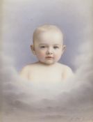 An unusual KPM Berlin porcelain plaque, early 20th century, 5.75 x 4.1in., later framed An unusual