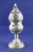 A 19th century Tunisian 900 standard silver incense burner, 16 oz. A 19th century Tunisian 900