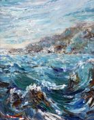 § Fred Yates (1922-2008) Coastal landscape, 19.5 x 15.5in. § Fred Yates (1922-2008)oil on board,
