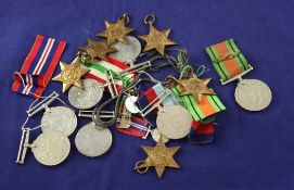 A collection of assorted medals mainly WW1 A collection of assorted medals mainly WW1 see