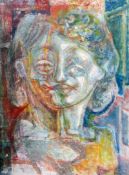 Leslie Hurry (1909-1978) Face, 19 x 14.5in.; unframed Leslie Hurry (1909-1978)oil on board,Face,