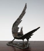 Jill Tweed F.R.B.S. (1931-). An abstract bronze, Eagle, 12in. Jill Tweed F.R.B.S. (1931-). An