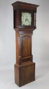 Bartles & Eggert, Bristol. An early 19th century mahogany and oak eight day longcase clock, the 12