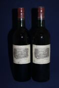 Two bottles of Chateau Lafite 1978, Premier Cru Classe, Pauillac; both base of neck, both with