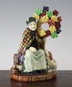A rare Royal Doulton group `The Windmills Lady`, HN1400, impressed date 2/11/30, printed and