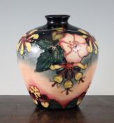 A Moorcroft Oberon pattern ovoid vase, designed by Rachel Bishop, c.1994, inscribed and printed
