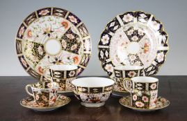 A collection of Royal Crown Derby Imari pattern 2451 coffee wares, to include six coffee cans and